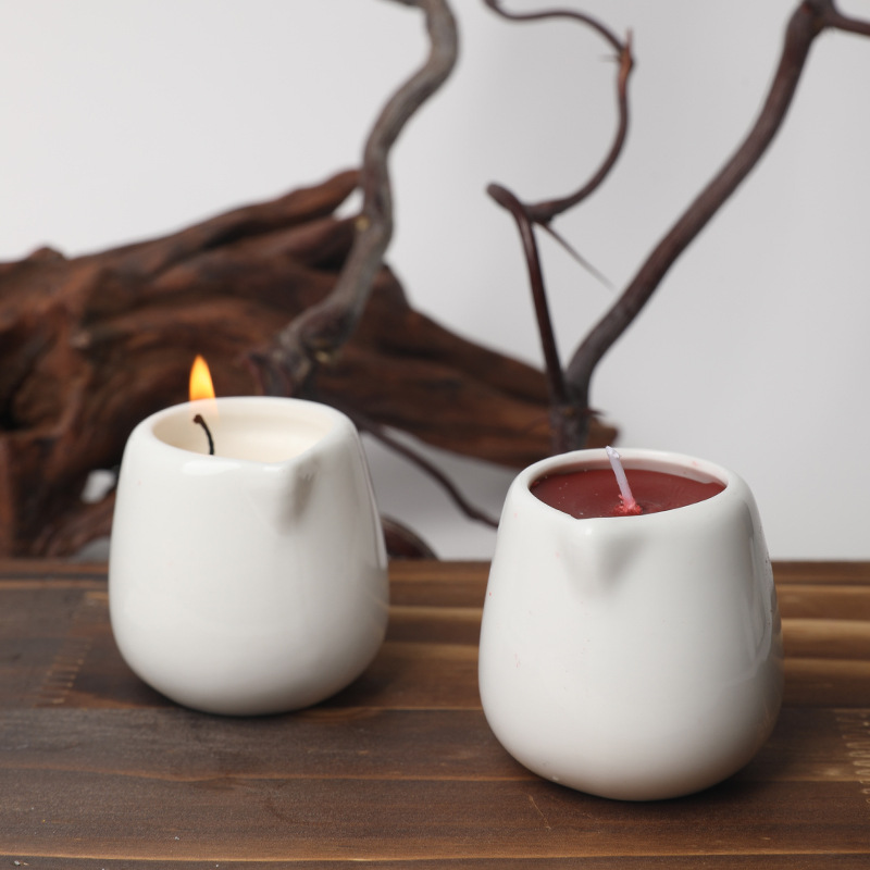 Travel Bag Ceramic Cup Candle  - Candle Supplies Essential Oils review and price