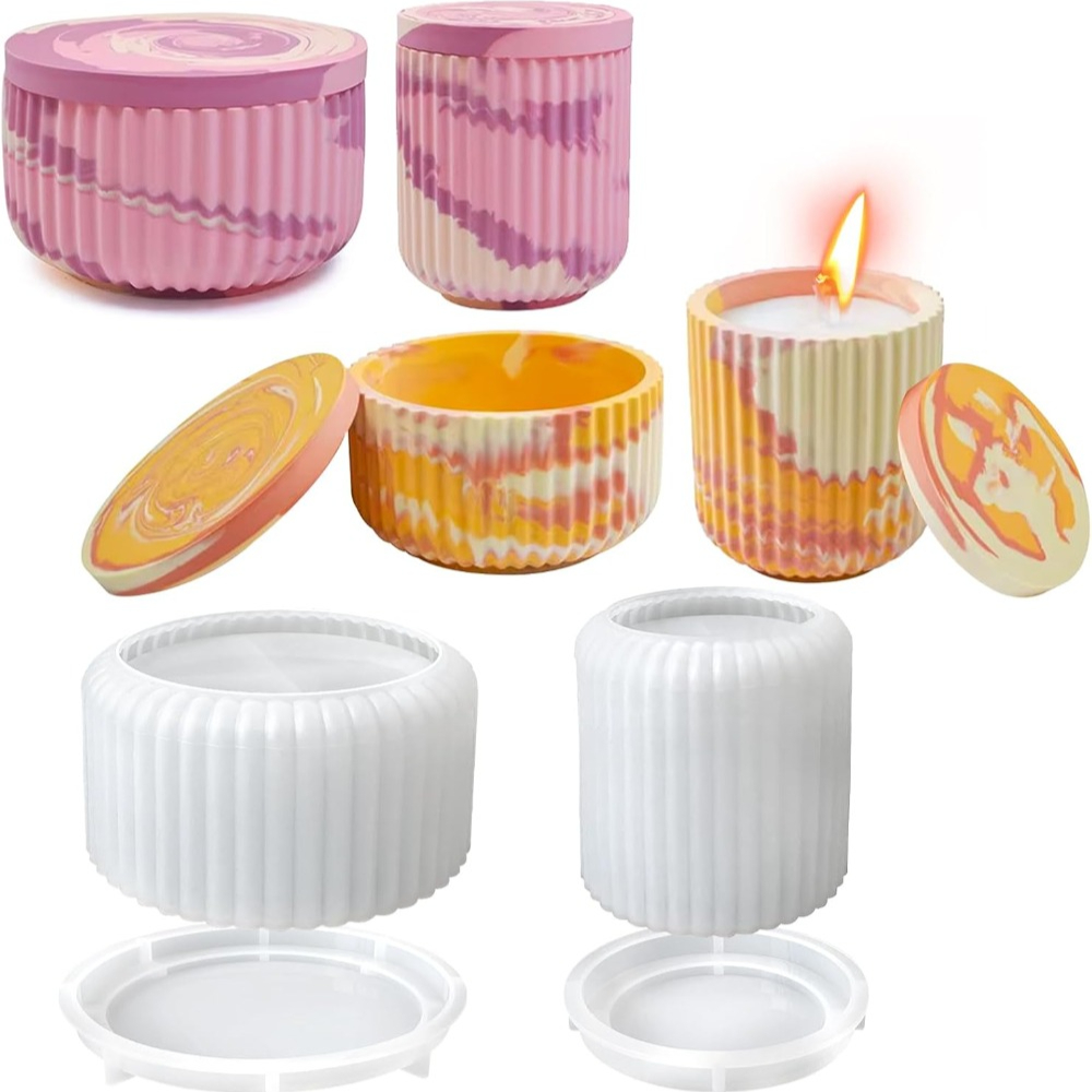 Silicone Mold for Striped Roun - Candle Vessel Supplies review and price