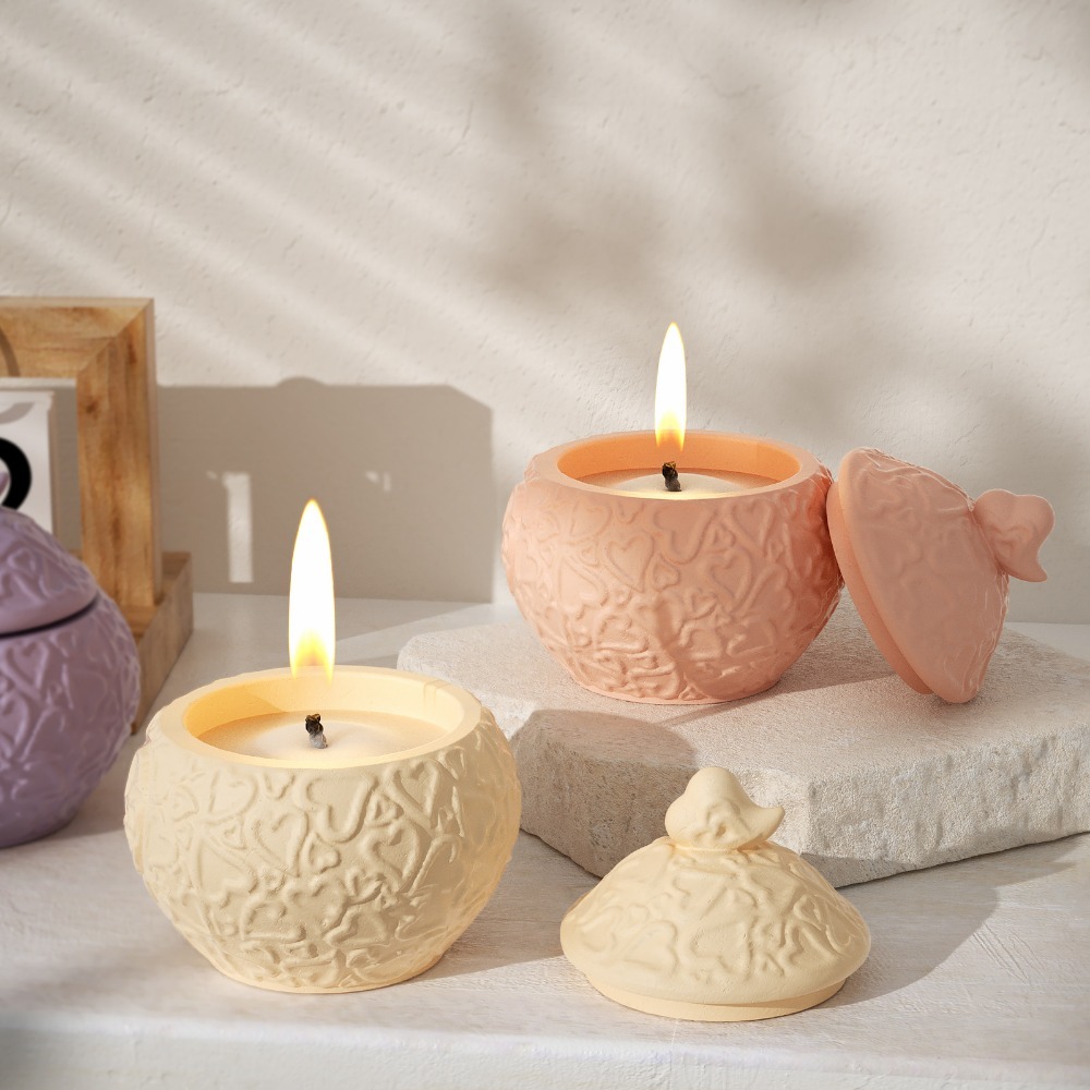 Floral Embossed Storage Box wi - Candle Vessel Supplies review and price